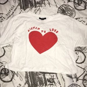 Heart crop top